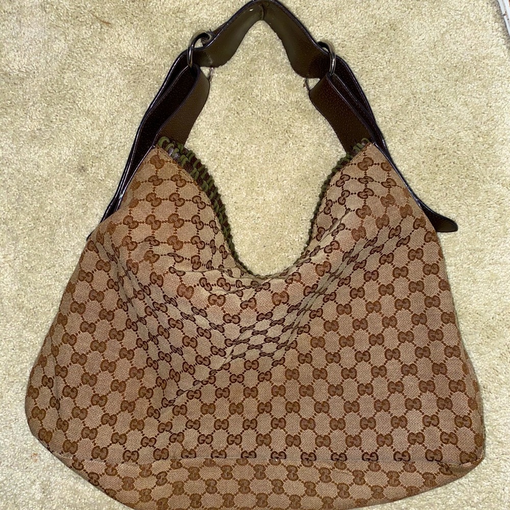 Large Horsebit Gucci Hobo Bag